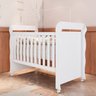 Quarto de Bebê Berço Mini Cama Americano 3 em 1 e Guarda-roupa 3 Portas em Mdf Mirelle - 17
