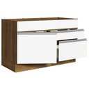 Ver imagem 7 de Balcão Gabinete De Pia 120 X 60 Cm 1 Porta 2 Gavetas Rustic