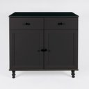 Ver imagem 4 de Aparador 2 Portas 2 Gavetas 80 Cm R629 Preto Dtall Preto