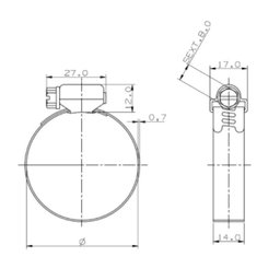 Abraçadeira Rosca Sem Fim 22 X 32 X 14 Mm Reforçada - 4