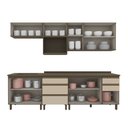 Ver imagem 5 de Cozinha Modulada Compacta 260cm para Apê 10 Portas 5 Gavetas com Tampo Connect Henn