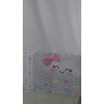 Cortina Quarto Menina Chuva Amor Nuvem C/voil + Tiras Laço - 2