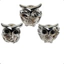 Ver imagem 1 de Trio de Corujas Cega Surda e Muda Enfeite Decorativo Present