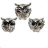 Trio de Corujas Cega Surda e Muda Enfeite Decorativo Present - 1
