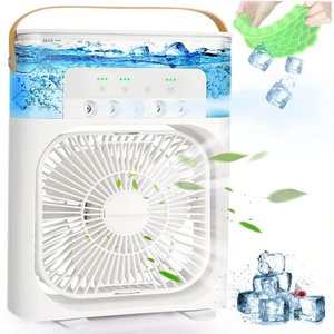 Ventilador Umidificador e Refrigerador de Ar Portátil Usb