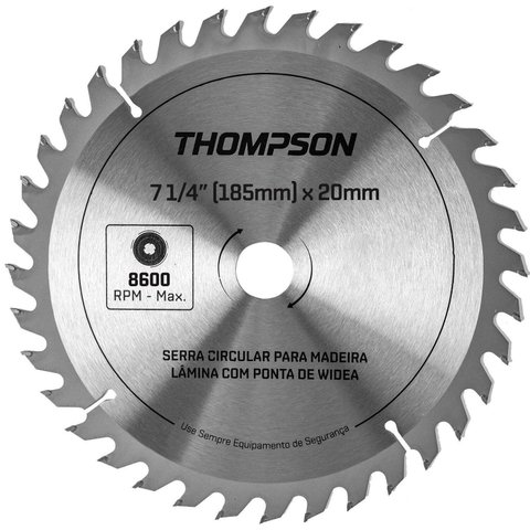 Lâmina de Serra Circular para Madeira 7 1/4 24 Dentes Thompson