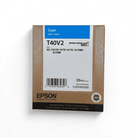 Cartucho de Tinta Epson T40v220 Azul T40v | T3170m T3170 T5170 | Original