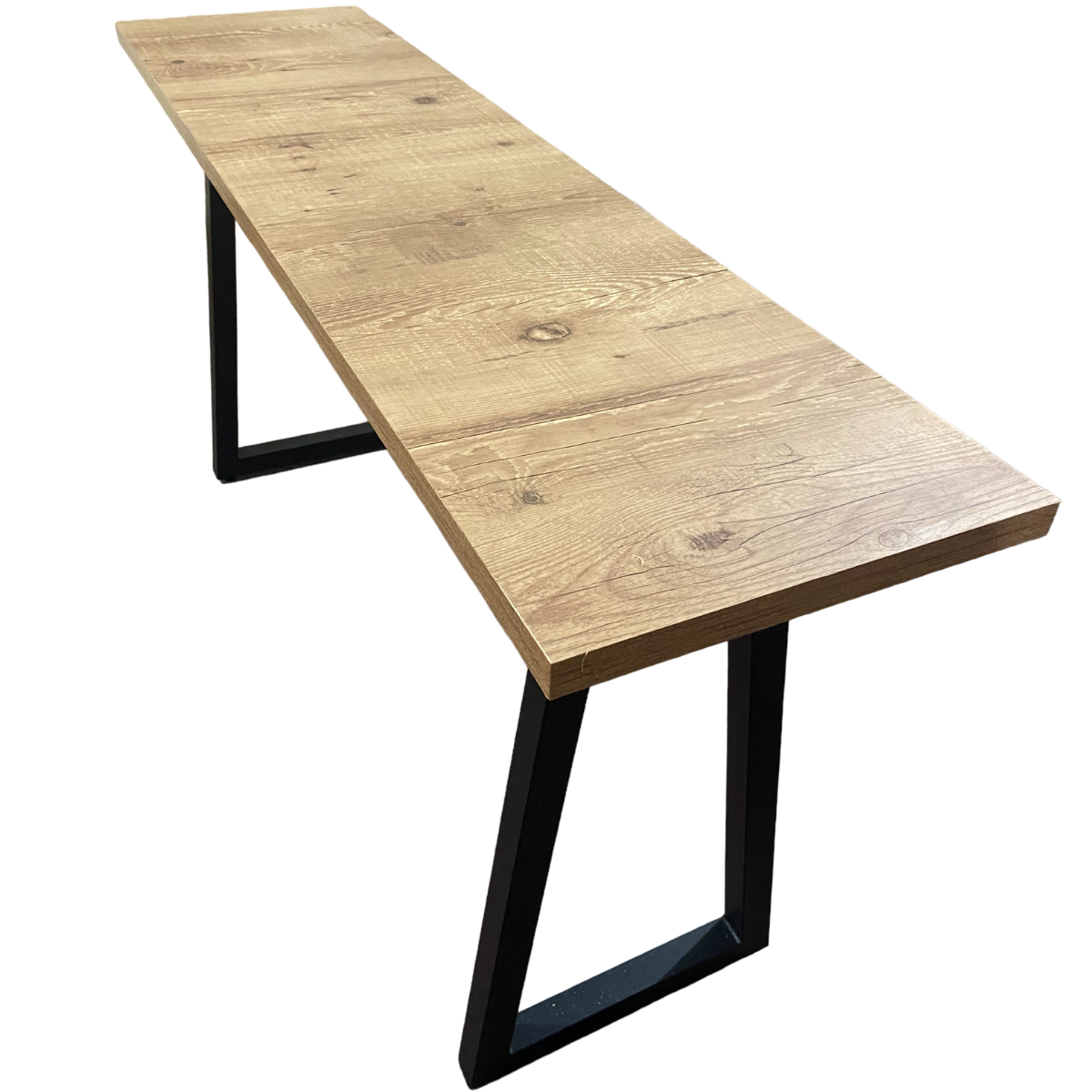 Mesa Rustica Industrial 0,40x160 Mts Pés de Ferro Arpoador - 3