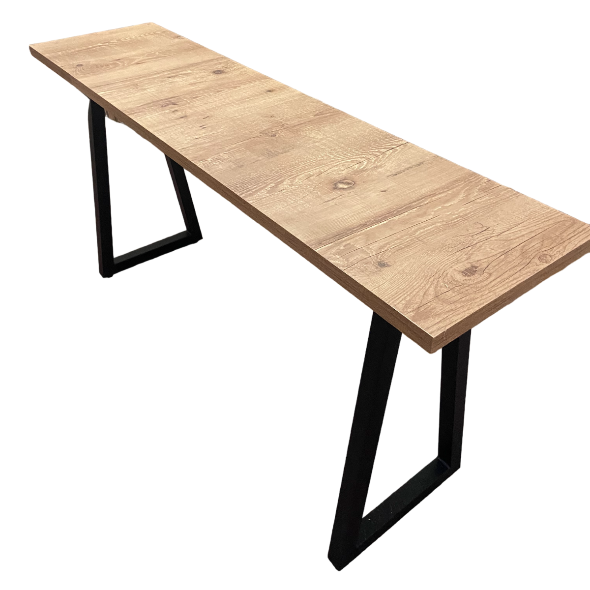 Mesa Rustica Industrial 0,40x160 Mts Pés de Ferro Arpoador - 1