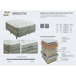 Colchão King Size  Mola Ensacada Smooth 30x193x203cm - 3