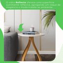 Ver imagem 5 de Mesa Lateral de Apoio Tampo Redondo 100% MDF 50cm Rubi Branco