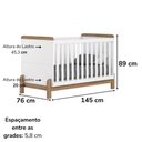 Ver imagem 3 de Quarto Infantil 3 Pecas Berco Mini Cama Ternura Branco Jequitiba Hp Henn