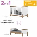 Ver imagem 7 de Quarto Infantil 3 Pecas Berco Mini Cama Ternura Branco Jequitiba Hp Henn