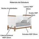 Ver imagem 6 de Quarto Infantil 3 Pecas Berco Mini Cama Ternura Branco Jequitiba Hp Henn