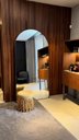 Ver imagem 1 de Espelho Vitral Creta - Linha Couro - - Caramelo - sem LED - 160x80