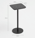 Ver imagem 7 de Mesa de Apoio Tokka - Tampo Ebano - Base Aço Carbono - Altura 50cm