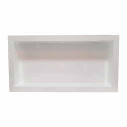 Nicho Banheiro Embutir 30x60cm Plástico Branco - Gerplast, Opção: Branco(a) - 1