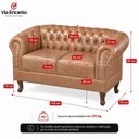 Ver imagem 6 de Namoradeira Chesterfield Duque 2 Lugares em Corano Cleveland