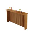 Ver imagem 1 de Balcão de Cozinha Modulado Painel Ilha Gourmet Imperatriz Ripado 120cm Freijó - Nesher