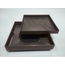 Ver imagem 3 de Kit 2 Ralo Oculto 15x15 Invisivel P/ Piso Porcelanato Marrom