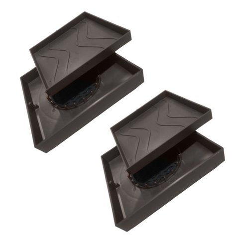 Kit 2 Ralo Oculto 15x15 Invisivel P/ Piso Porcelanato Marrom