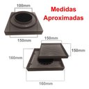 Ver imagem 4 de Kit 2 Ralo Oculto 15x15 Invisivel P/ Piso Porcelanato Marrom
