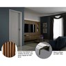 Kit Porta de Madeira 210x90cm Batente Ultra 15cm Lisa Premium Famossul - 6