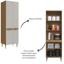 Ver imagem 6 de Armário Paneleiro Duplo 4 Portas 62,8cm Veneza Modulada