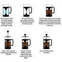 Ver imagem 2 de Cafeteira Prensa Francesa Vidro 350 Ml - Mimo Style - Afp350