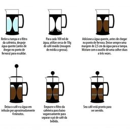 Cafeteira Prensa Francesa Vidro 350 Ml - Mimo Style - Afp350 - 2