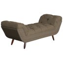 Ver imagem 2 de Recamier Calçadeira Estofado Sienna Queen 160 Cm Linho Marrom - LM DECOR
