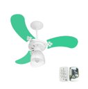 Ver imagem 1 de Ventilador Teto Super Baby Colors 3 Pás Mdf Branco/verde 220v Venti-delta