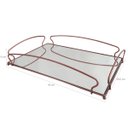 Ver imagem 3 de Bandeja Decorativa Espelhada Retangular Grande 45cm Rose Gold Duler