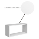 Ver imagem 3 de Nicho Decorativo Retangular 60x40x30 Mdf Plancasa:branco