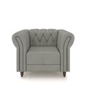 Ver imagem 7 de Conjunto Sala de Estar 1 Sofá Living 260cm e 2 Poltronas Stanford Chesterfield Pés Madeira Couro Cin