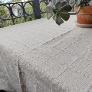 Toalha de Mesa Algodão Cru Luxo Retangular 1,50 X 3,00