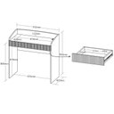 Ver imagem 2 de Escrivaninha Artany Petit - Branco/Olmo
