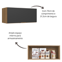 Ver mais imagens de Armário Aéreo 1 Porta Basculante 70cm Veneza Modulada