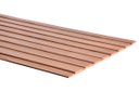 Ver imagem 3 de Painel Ripado Frieze Nogueira 2750 X 455 X 9mm - Caixa com 4 Paineis Totalizando 5m2