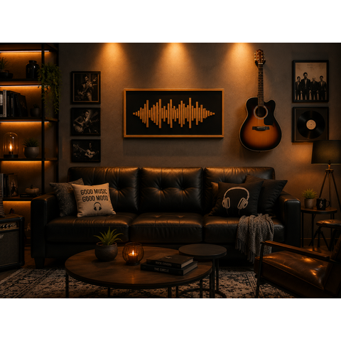 Onda Sonora Quadro Decorativo