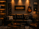 Ver imagem 1 de Onda Sonora Quadro Decorativo