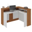 Ver imagem 6 de Balcão de Atendimento Recepção 135cm Corp A06 Freijó/branco - Mpozenato