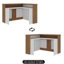 Ver imagem 5 de Balcão de Atendimento Recepção 135cm Corp A06 Freijó/branco - Mpozenato