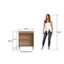 Ver imagem 5 de Armário Balcão para Cooktop 2 Portas 70cm Veneza Modulada Cinza/Mel/Grafite