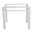 Ver imagem 5 de Base Para Mesa De Vidro Jantar 6 Lugares Branca Retangular