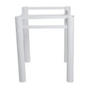 Ver imagem 6 de Base Para Mesa De Vidro Jantar 6 Lugares Branca Retangular