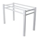Ver imagem 3 de Base Para Mesa De Vidro Jantar 6 Lugares Branca Retangular