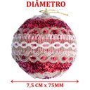Ver imagem 2 de Kit 6 Decoração Bola Vermelha Natal Árvore de Natal de 75mm