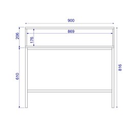 Aparador 1 Porta de Vidro Canelado Aço Euforia Yescasa - 6
