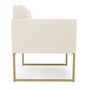 Ver imagem 4 de Poltrona Elisa Veludo Base Metálica Industrial Dourado - D'Rossi Verde